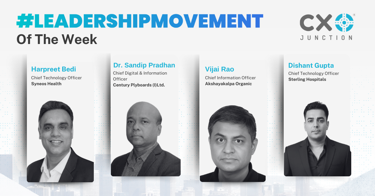 Weekly CXO leadership updates highlighting tech appointments driving cybersec, digital transformation, and enterprise innovation in 2026