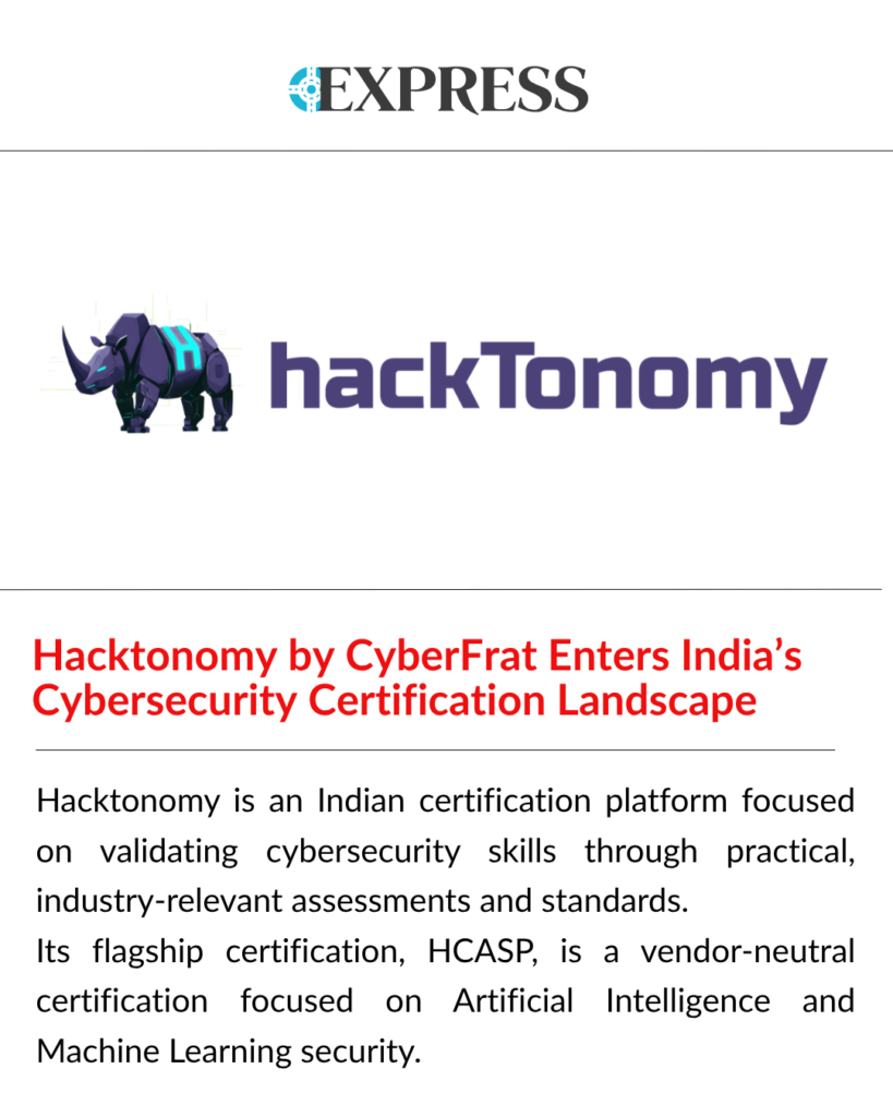 Hacktonomy by CyberFrat cybersecurity certification